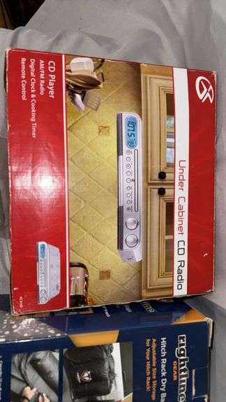 GPX KC218S Under Cabinet CD Radio, FM/AM, Remote Control, Timer and More