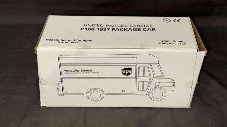 UPS P100 1997 Die-Cast Model Vehicle, 1/30 Scale, Original Packaging
