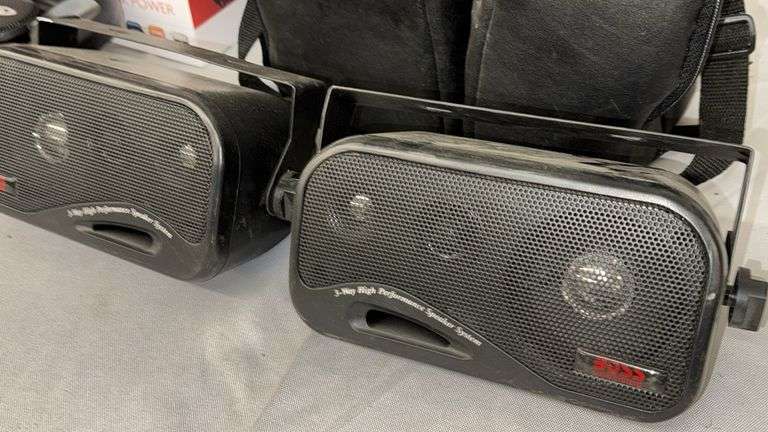 (2) Pair of Boss Speakers and Desk Top Speakers