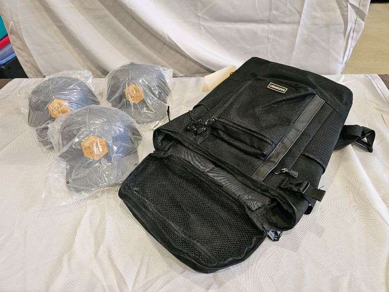 Eastsport Black Backpack, with (3) new Timberline ballcaps