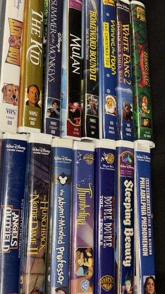 Collection of Disney VHS Classics including The Lion King, Aladdin