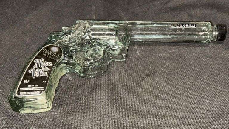 Hijos de Villa Novelty Liquor Bottles in Revolver & Pistol Shapes