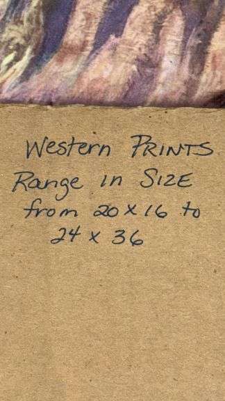 LLOYD MITCHELL Art Prints, Varied Western Themes, 20x16 to 24x36 Inches