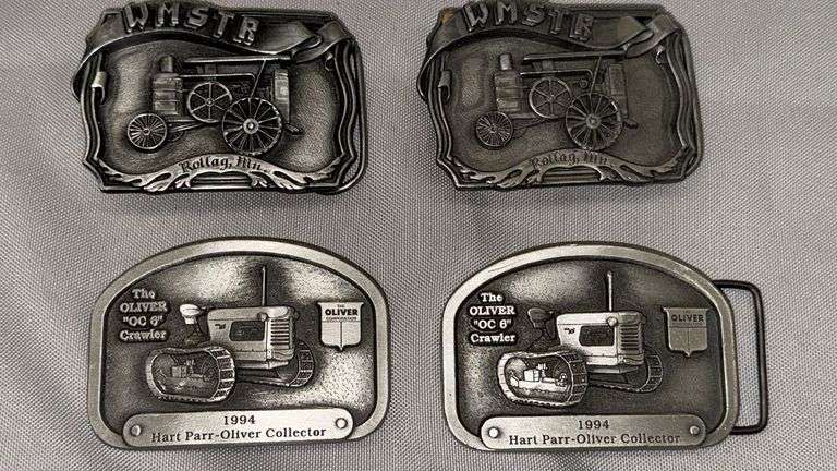 1994 Hart Parr-Oliver Collector Belt Buckle, Oliver OC-6 Crawler, Limited Edition 281/500