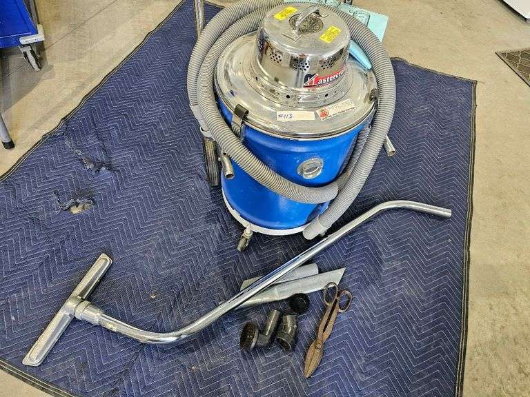 Mastercraft Industrial Wet/Dry Vacuum with Attachments and Casters