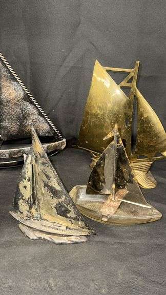 Metal Sailboat Sculptures, Various Designs.