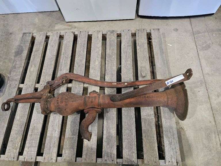 Dempster Mill Mfg Co Hand Water Pump, Cast Iron, Serial 2108