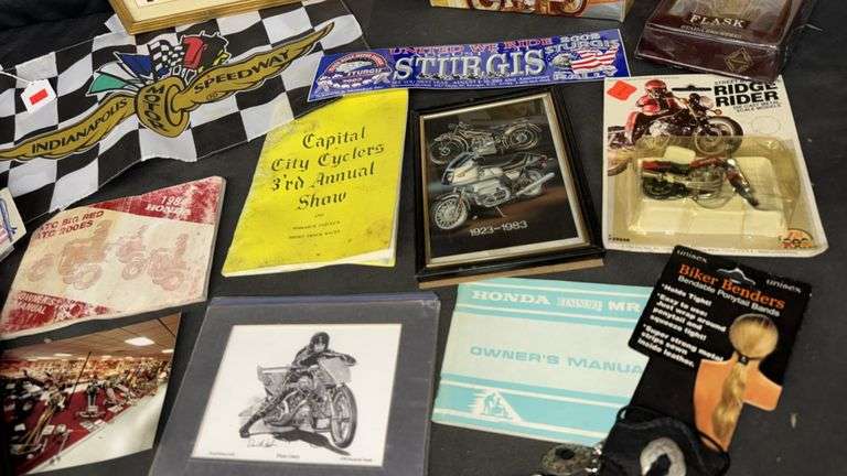 Variety Motorcycle Lot - Honda Street Ridge Rider Die-cast Model, 1980, Red/Black, Zee Toys