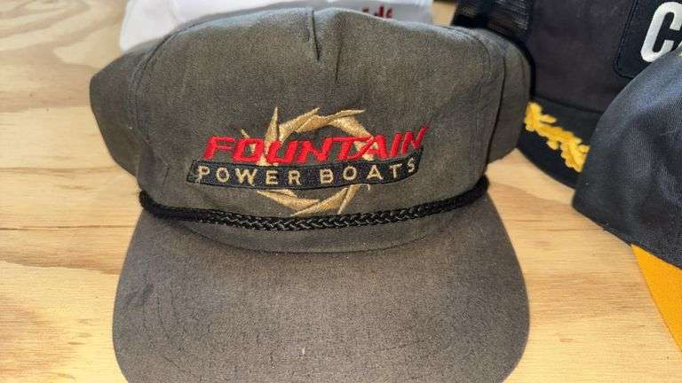 Variety of  New or Lightly Used Trucker Hats with NRA, Caterpillar, and WordPerfect Designs