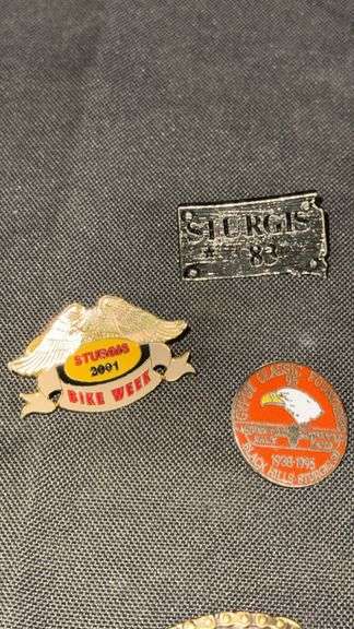 Sturgis Collectible Pins, 1990-2001, Motorcycle Theme
