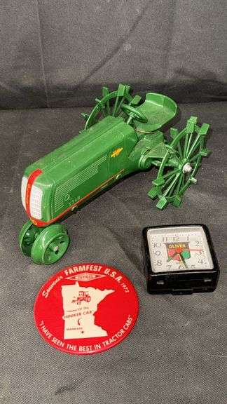 Oliver 70 Die-cast Tractor Model, Green with Red & Yellow Accents