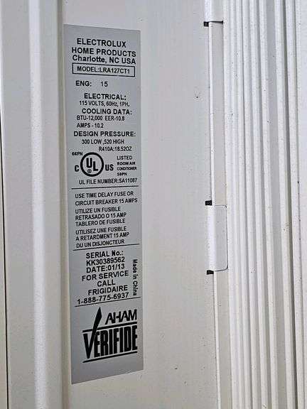 Frigidaire LRA127CT1 Window Air Conditioner, 12,000 BTU, 115V, Electronic Control