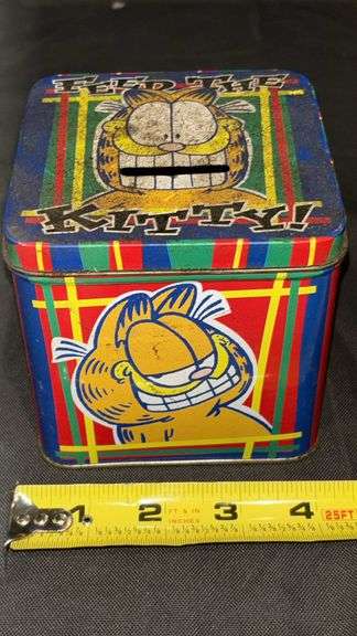 Vintage Tin Containers Collection - Various Designs & Brands, Mid-20th Century