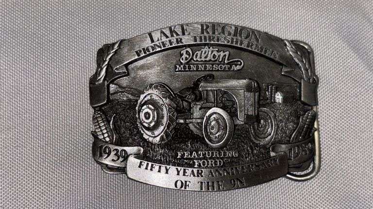 Lake Region Pioneer Threshermen Commemorative Belt Buckles, Limited Edition