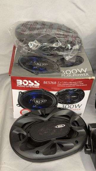 (2) Pair of Boss Speakers and Desk Top Speakers