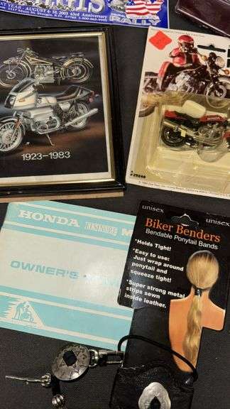 Variety Motorcycle Lot - Honda Street Ridge Rider Die-cast Model, 1980, Red/Black, Zee Toys