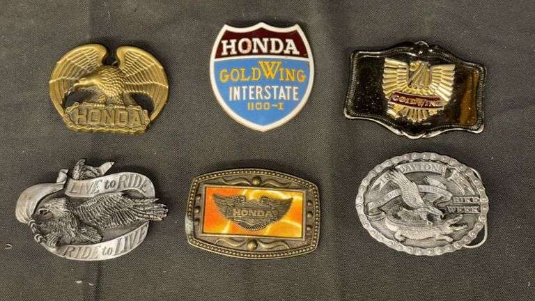 Honda Gold Wing Interstate & Daytona Bike Week Belt Buckles Collection