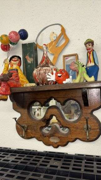 Decorative Clown Figurine, 18x6x11 inches, Multi-colored