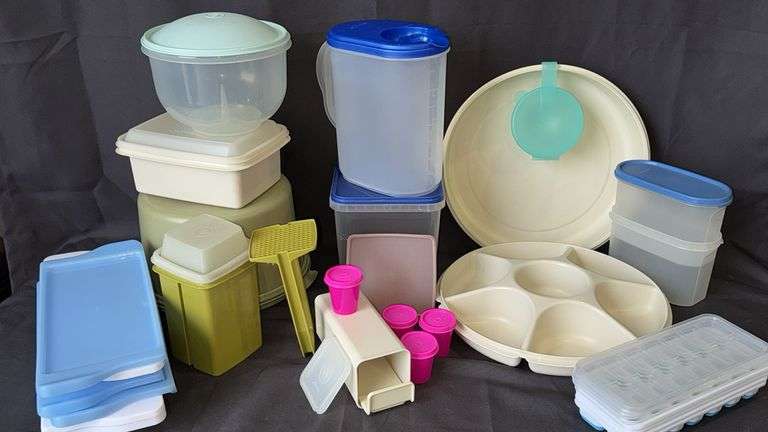 Tupperware Kitchen Storage Containers Set, Various Sizes and Colors