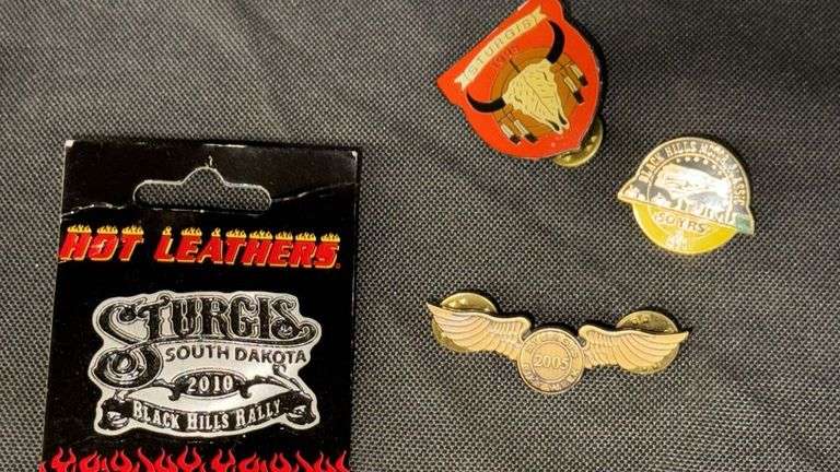 Sturgis Collectible Pins, 1990-2001, Motorcycle Theme