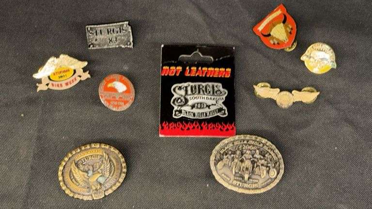 Sturgis Collectible Pins, 1990-2001, Motorcycle Theme