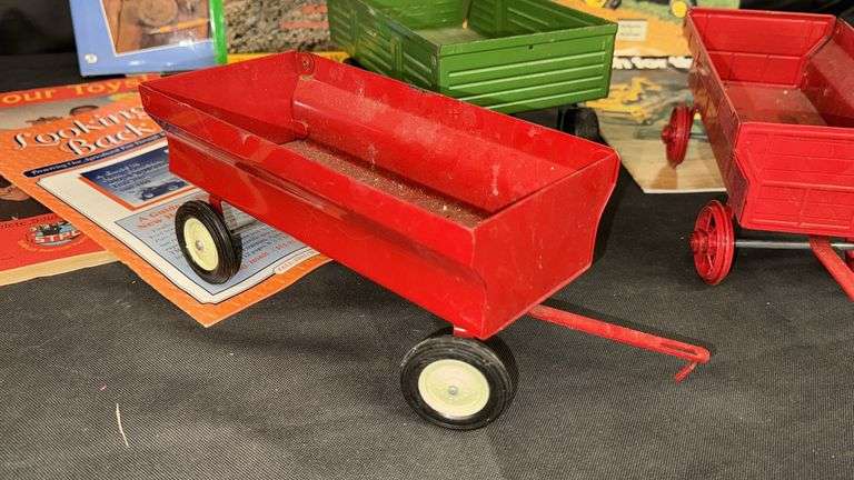 Ertl Co. Toy Farm Trailers, Red & Green, John Deer &  Farm Books