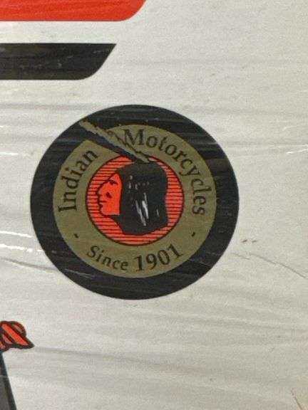 Indian Motorcycles Vintage Airplane Bank, 1:32 Scale, Die Cast Metal