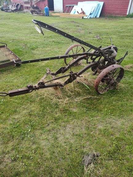 One Bottom Plow on Steel Wheels