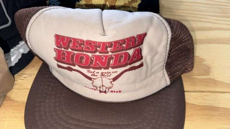 Vintage Collection of New or Lightly Used  Branded and Themed Caps - John Deere, Western Honda, Brow