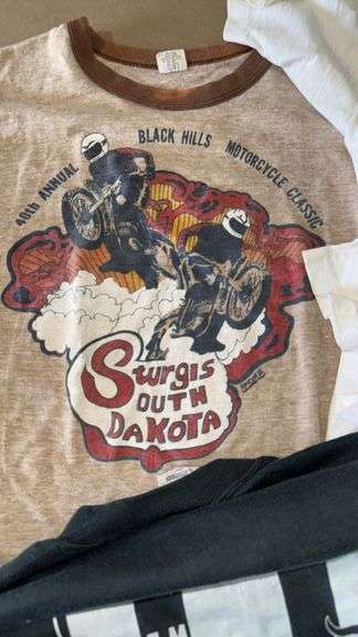 Vintage  New or Lightly Used  T-Shirts Lot, BSA, Honda, FM Crusaders, Sturgis South Dakota