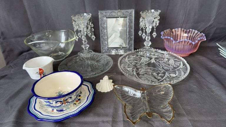 Marquis by Waterford Frame, Glassware Collection, Bird & Floral Plate