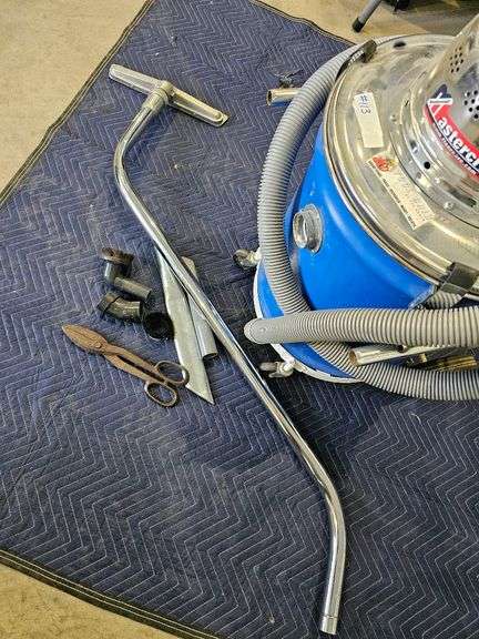 Mastercraft Industrial Wet/Dry Vacuum with Attachments and Casters