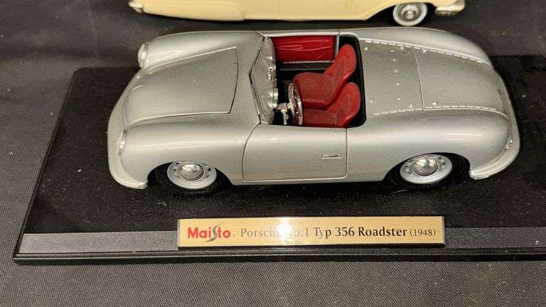 Ford Mustang 1965, Chevrolet 1955, Porsche Typ 356 Roadster 1948 Diecast Models