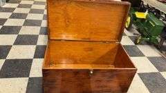Sousa Wooden Storage Chest, Metal Latch and Handles