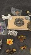 Harley Davidson & Honda Motorcycle Pins and Badges Collection
