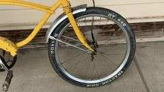 Vintage Bicycle, 20-inch Wheels, Yellow, Banana Seat