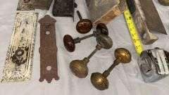 Antique Door Knobs and Hardware, Mixed Material and Design, Early 20th Century