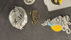 Sturgis Motorcycle Rally Collectible Pins, 1988-1993, Various Designs