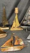Metal Sailboat Sculptures, Various Designs.