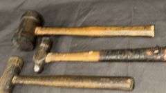 Vintage Hammers: Ball Peen, Metal and Wooden Mallets, Wood Handle