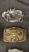 Harley-Davidson Belt Buckles, Motorcycle and Eagle Themes, Baron Buckles