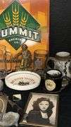 Vintage Miscellaneous Collectibles, Summit Brewing Sign, Red River Valley Ashtray