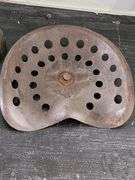 Vintage Metal Tractor Seats, 18"x14"