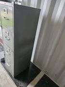 4-Drawer Gray Metal Filing Cabinet, 52"x18"x15"