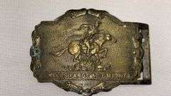 Vintage Wells Fargo & Co Belt Buckle Set, Texas Ranger, Longhorn