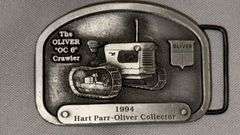 1994 Hart Parr-Oliver Collector Belt Buckle, Oliver OC-6 Crawler, Limited Edition 281/500