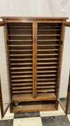 Wooden Display Cabinet, Glass Doors, 47" x 23" x 12", Brown