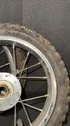 <p>Maxxis Bicycle Wheels, 12-inch, pneumatic nylon tires, metal rims, 16 spokes per wheel.</p>