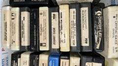 Vintage 8-Track Tapes, Elvis, Johnny Cash, Queen, Includes Decorative Cases