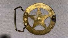 Vintage Wells Fargo & Co Belt Buckle Set, Texas Ranger, Longhorn